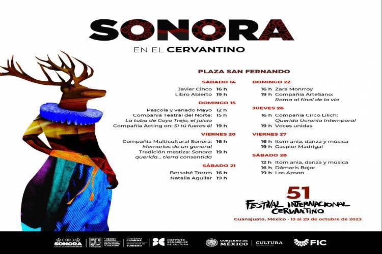 Presentan elenco artístico de Sonora para el Cervantino